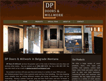 Tablet Screenshot of dpdoorsandmillwork.com